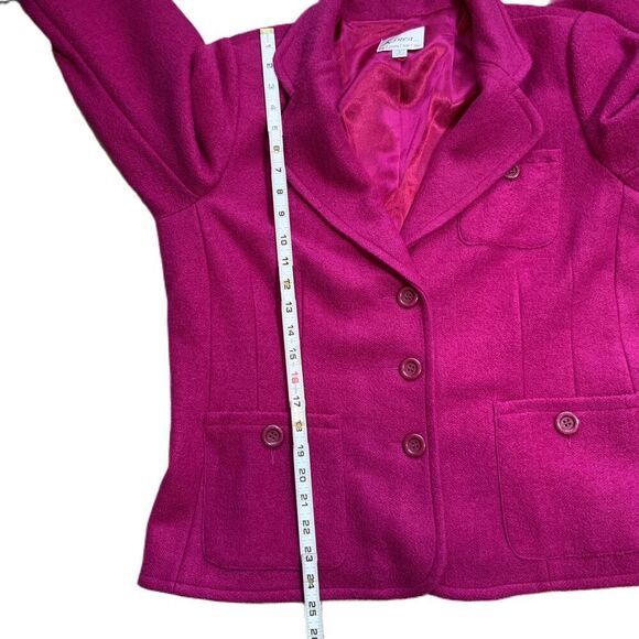 Linea By Louis DellOlio Pink 3 Button Notched Lapel Pockets Blazer Jacket Large - Picture 8 of 13